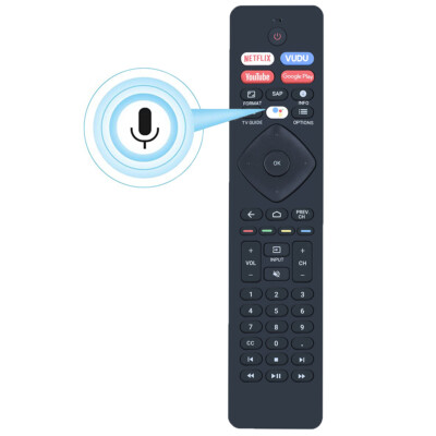 Voice Remote Control For Philips 43PFL5704 43PFL5766 43PFL5604/F7 LED Smart TV