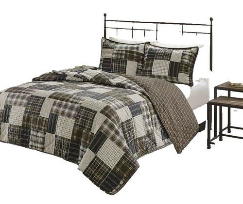 Ink & Ivy Patchwork Quilt Bedspread Bed Set 1 King/ Ca King Quilt  display picture 1