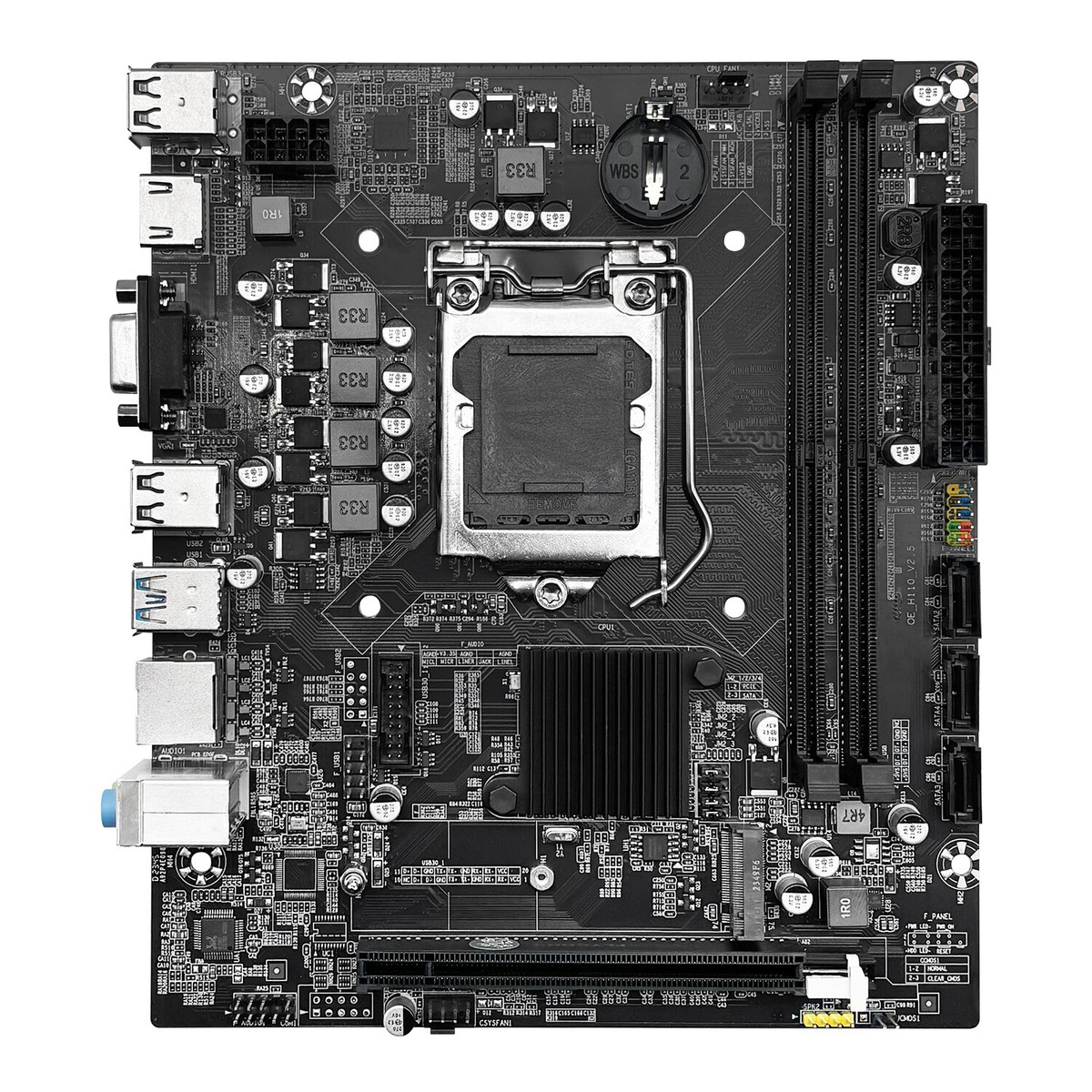 JUXIESHI LGA 1151 Motherboard H110 for Intel 9th 8th 7th 6th CPU