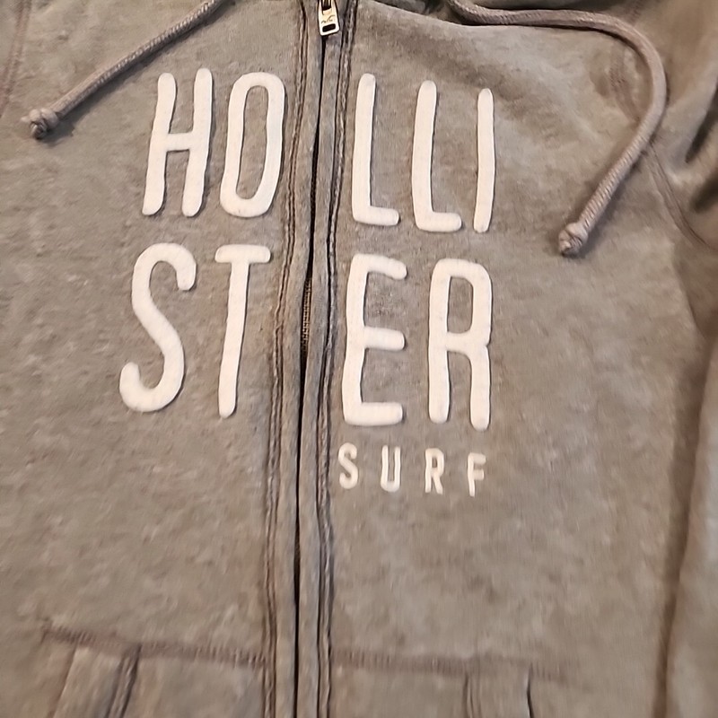 Women’s Hollister Full Zip Jacket Gray Size Small