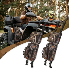 KEMiMOTO ATV Camo Fender Bag Pack Luggage Storage Bag For Sportsman 450 Yamaha