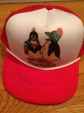 Sea World Children Size Trucker Snap Back Hat Youth 1988 Vintage Retro Red Cap