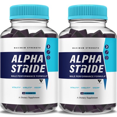 (2 Pack) Alpha Stride Performance Gummies, AlphaStride Support (2 Month Supply)