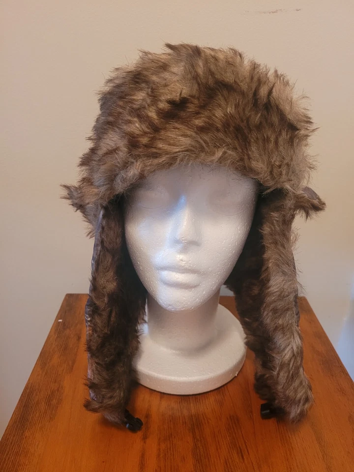 KENTUCKY TACTICAL SUPPLY HUNTERS CAP RUGGED OUTERWEAR BROWN CAMOUFLAGE FAUX FUR - Image 4 of 4