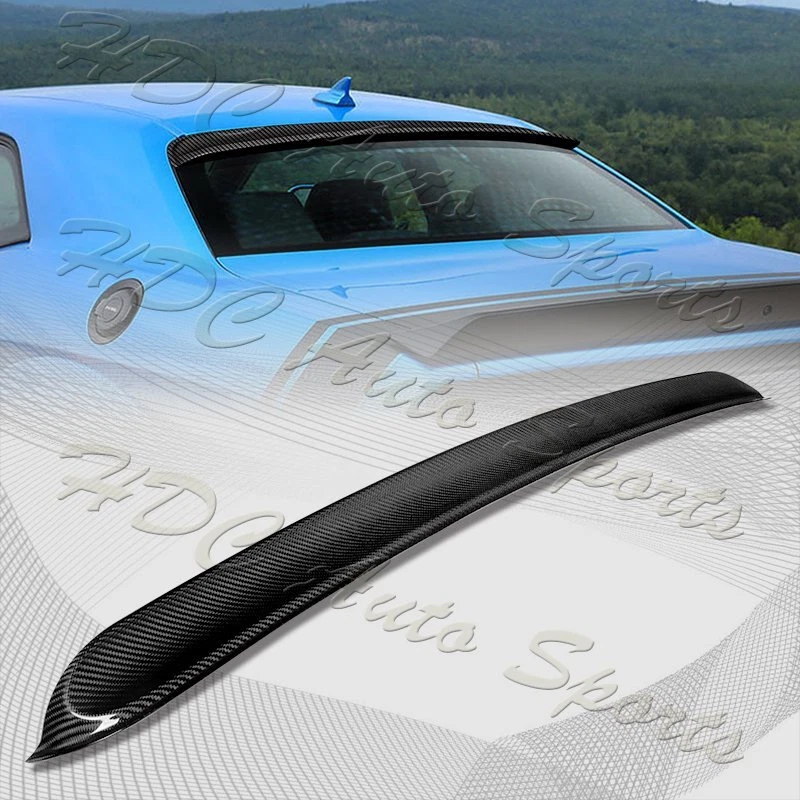 Alerón Trasero Tipo Wicker Bill Para Dodge Challenger 2008-2014 | Acrílico Negro Brillante | Hecho En EE.UU.