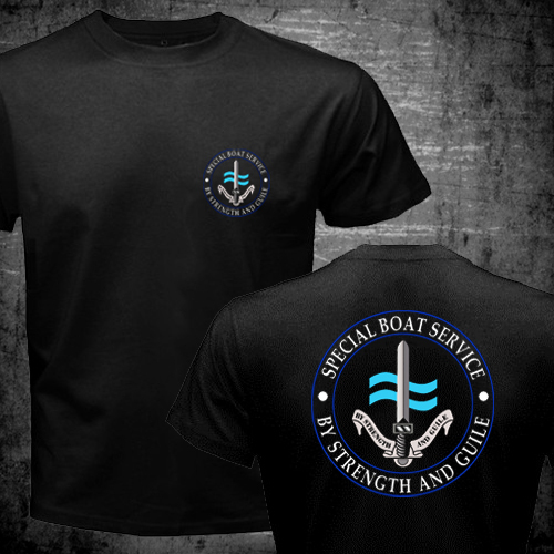 Neu SBS Special Boat Service United Kingdom Special Forces Navy Army SAS T-Shirt - Bild 9 von 9