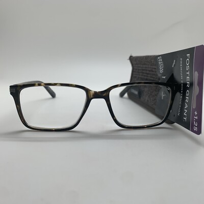 Foster Grant CYRUS + 1.25 TOR Reading Glasses TORTOISE MAGNIVISION READERS