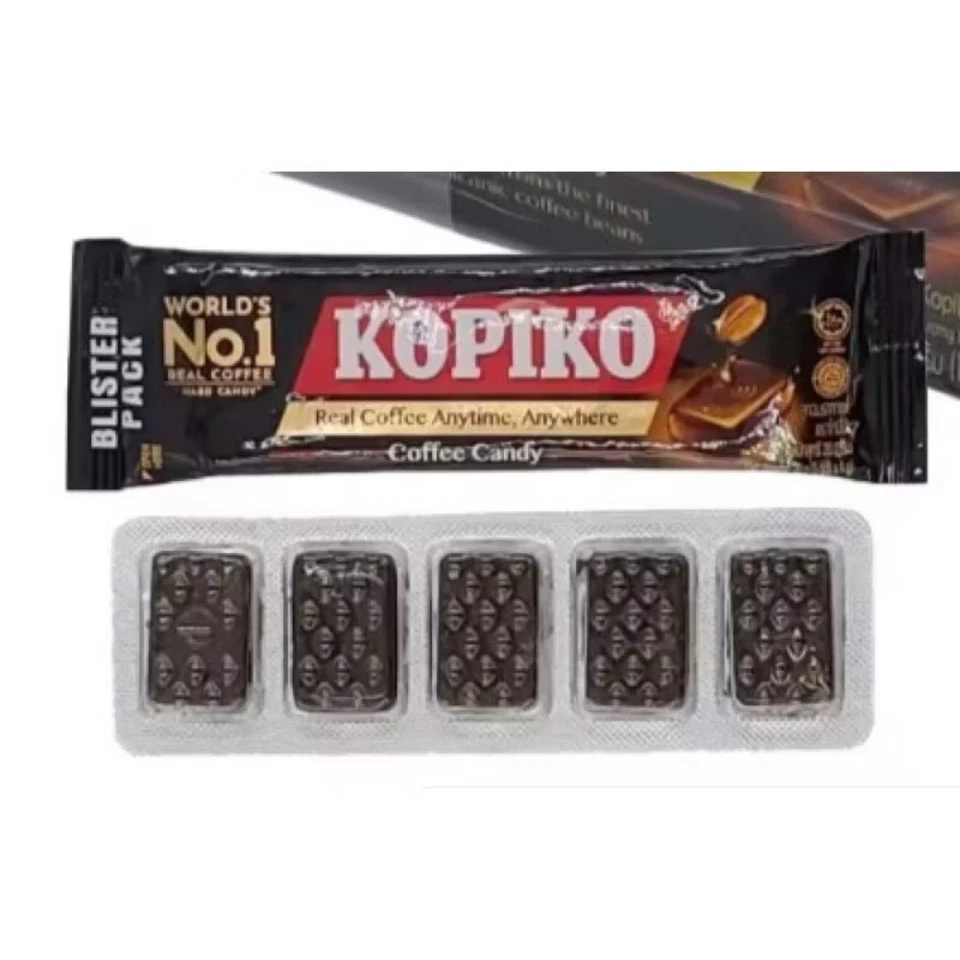 Kopiko Café Caramelo Blister Pack Sabor Original Caramelo Duro 1 Cajas 60 Comprimidos Foto 3 de 4