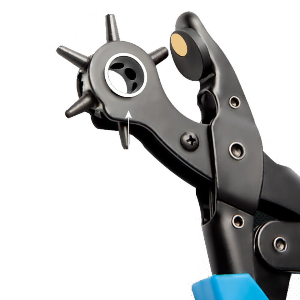 10" Heavy Duty Leather Hole Punch Pliers - 6 Sizes Belt Hole Puncher ...