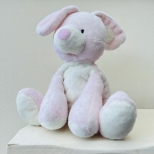 M&S Bunny Rabbit Pink/White Comforter Soother Plush Toy Teddy Marks And Spencer