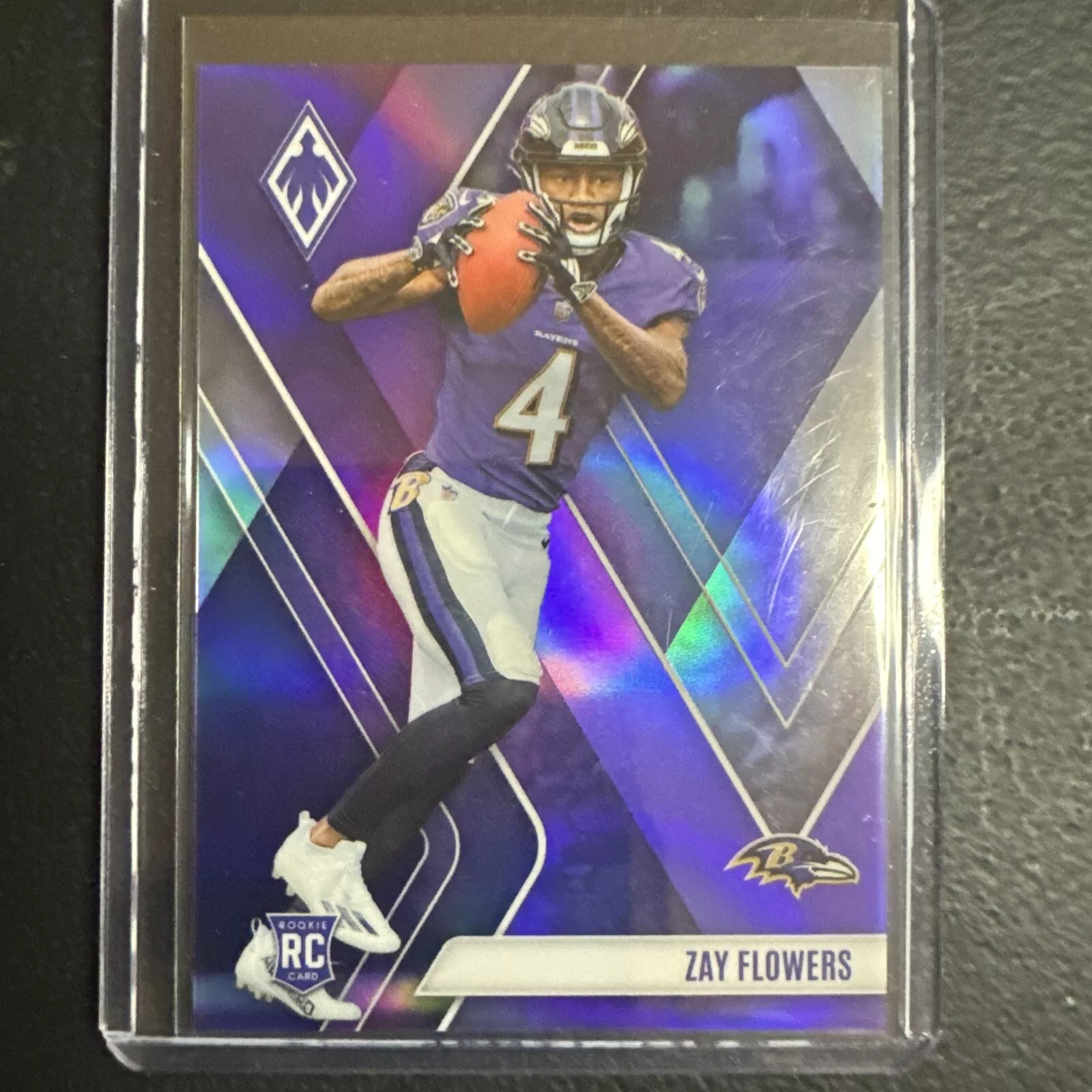 Zay Flowers 2023 Phoenix Football Purple /125 Rookie Baltimore Ravens #108