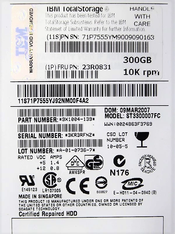 USED IBM 71P7555 TotalStorage Fiber Channel Drive - Image 4 of 4