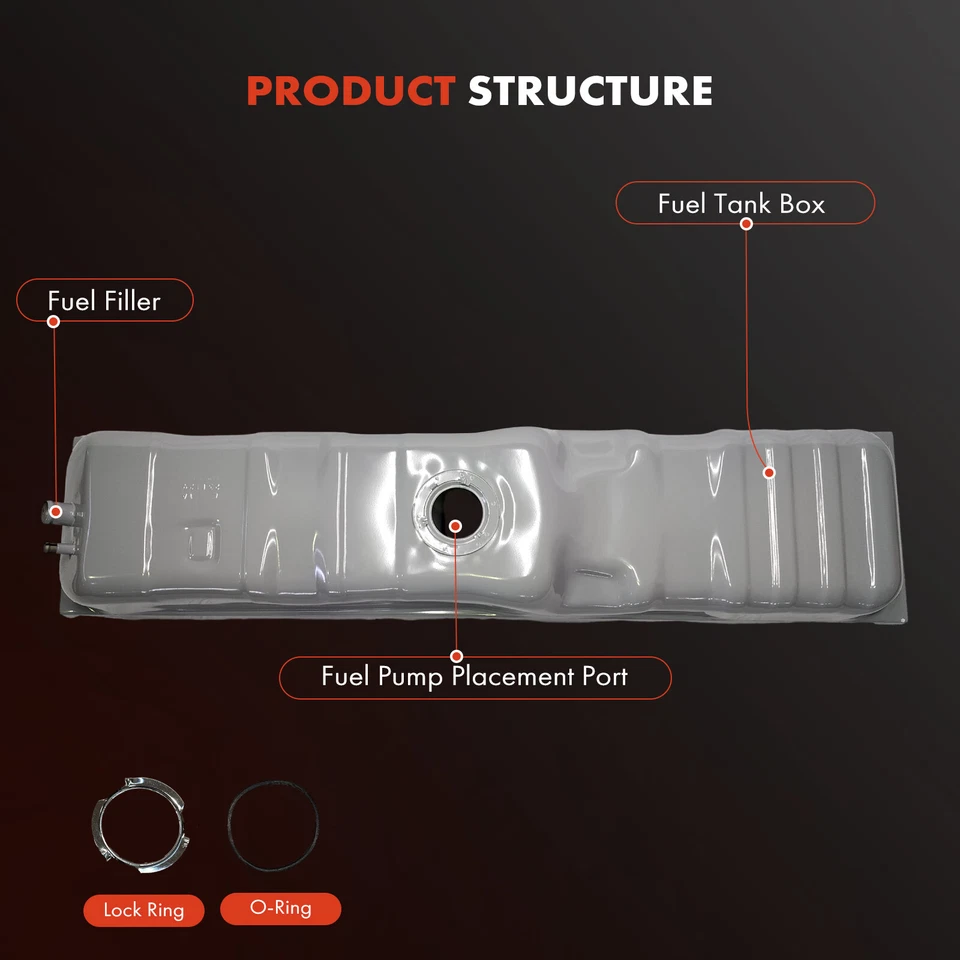 20 Gallons Fuel Tank for Chevy K10 K20 K30 C10 C20 C30 Pickup Ahead Of Rear Axle - Image 2 of 4