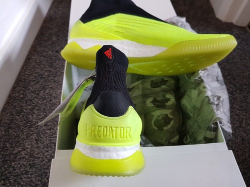 Adidas Predator Tango 18 + TR Solar Yellow Laceless Football boots AQ0601 DS - Picture 7 of 11