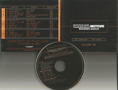 RARE PROMO CD AALIYAH Pat Green JACK JOHNSON Ra FEEDER Joseph Arthur SAM ROBERTS