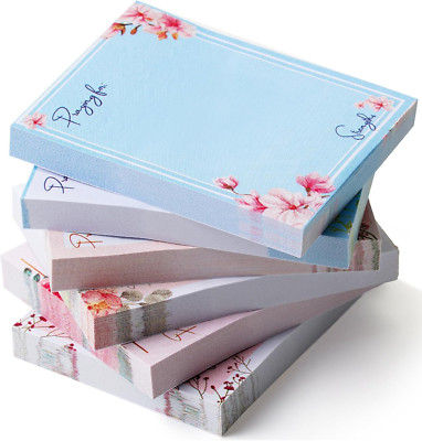 - Sticky Notes, 1.5''X 2'', 6 Pads, 60 Sheets, Small Floral Sticky Notes, Mini Sti