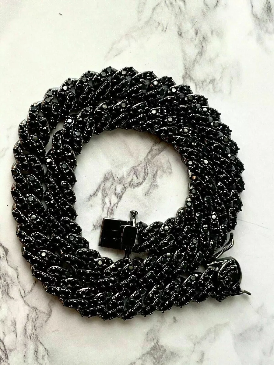 Black online cuban necklace