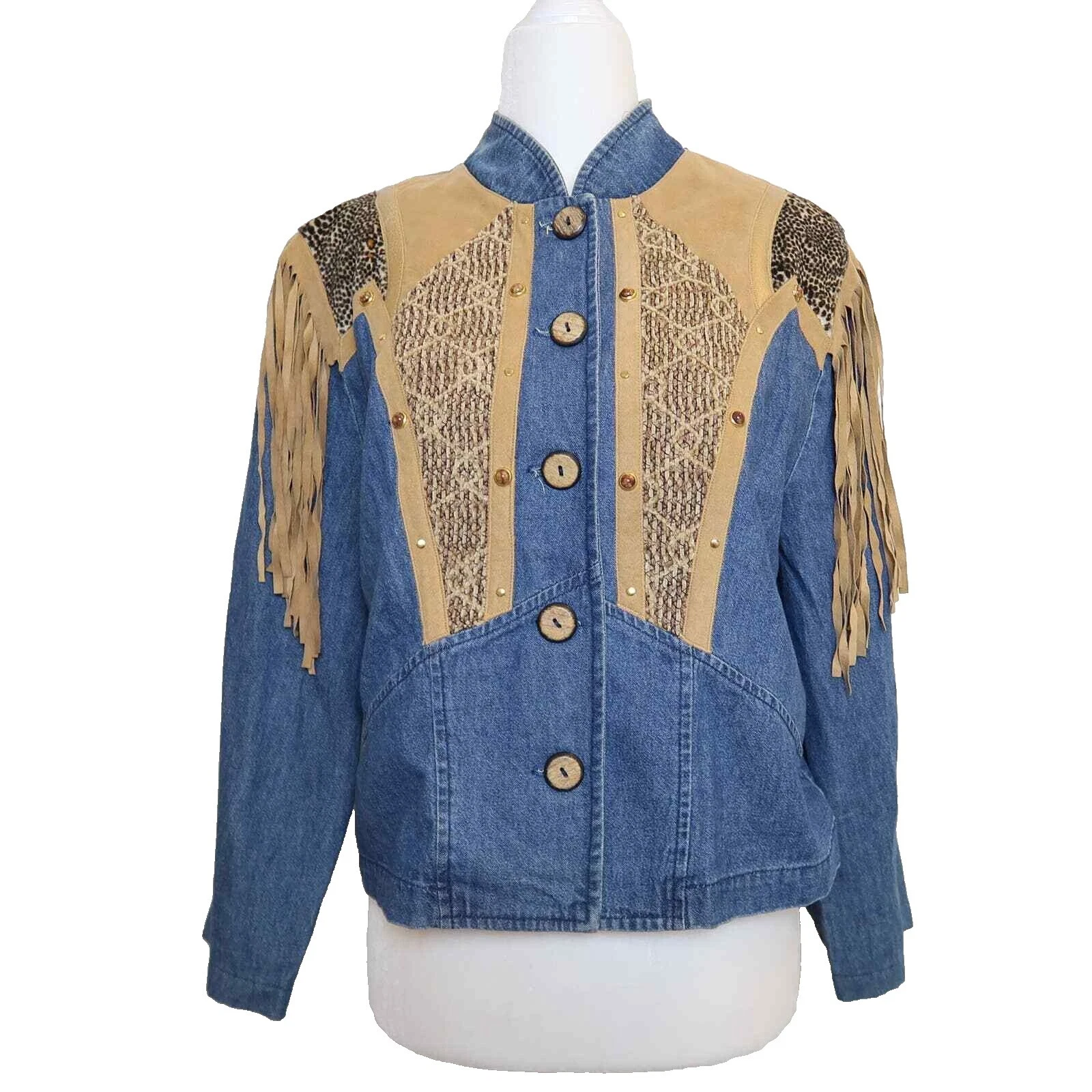 Arts & Crafts ropa vintage de ante para mujer