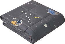 anfie Weighted Blanket for Kids 36"x48" 5lbs ,Kids 36x48-05lb, Space Grey