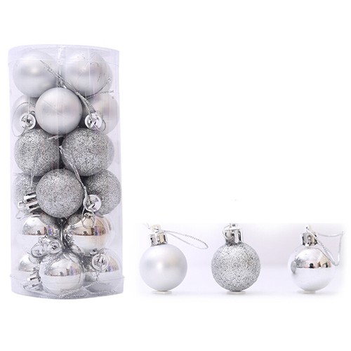 24-PCS-Christmas-Tree-Ball-Baubles-Party-Wedding-Hanging-Ornament-Supplies-New