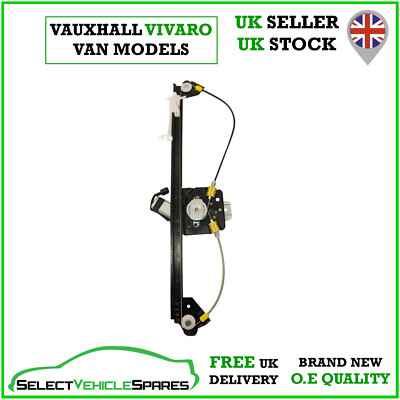 NEW VAUXHALL VIVARO VAN DRIVERS SIDE ELECTRIC WINDOW REGULATOR & MOTOR 2002-2014