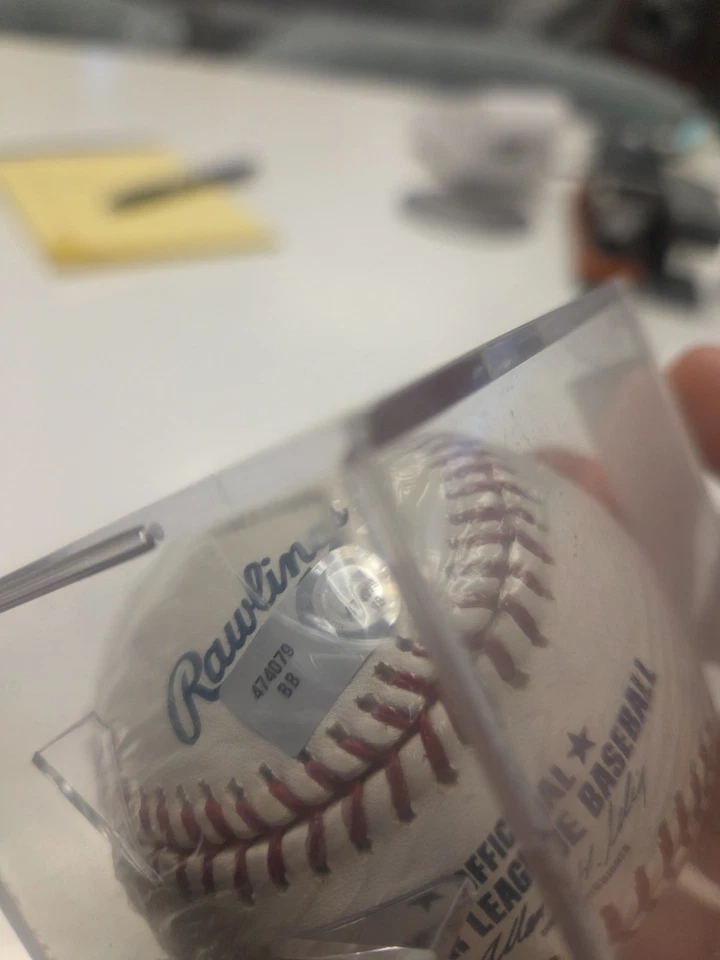 Justin Verlander beisebol autografado MLB autenticado assinado 22/05/2007 - Imagem 4 de 4