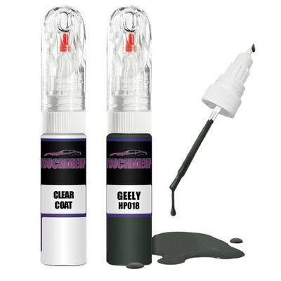 Lackstift für GEELY TROPIC GREEN HP018 + Klarlack Pinsel Kratzer Fix Kit
