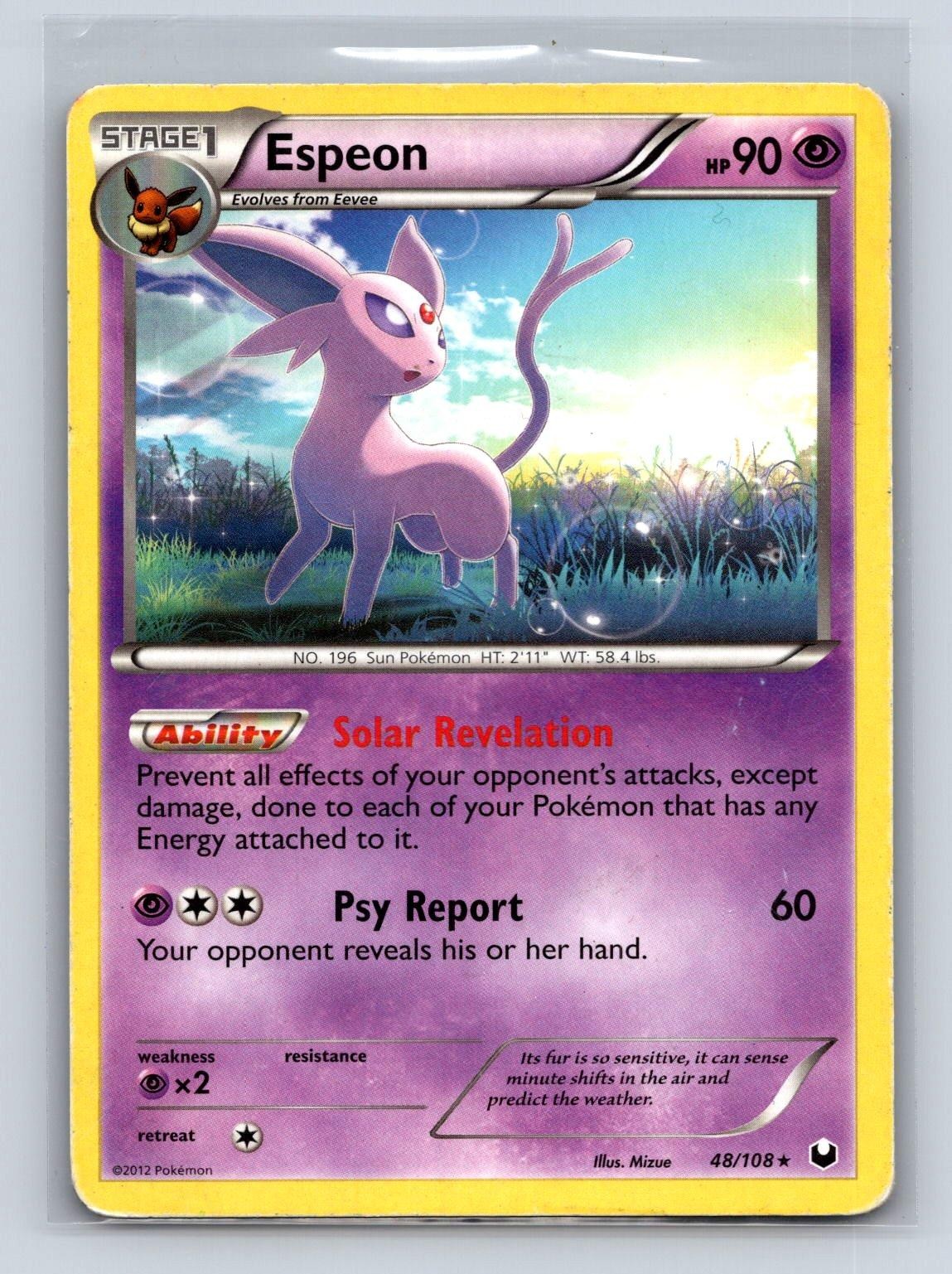 ESPEON 48/108 R DARK EXPLORERS POKEMON HP