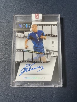 2024-25 Panini Noir Fabio Cannavaro 4/10 On Card Auto Freeze Frame Sealed Italy