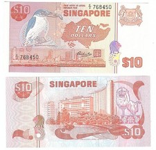 Singapore - 10 Dollars 1976 UNC P. 11b Lemberg-Zp