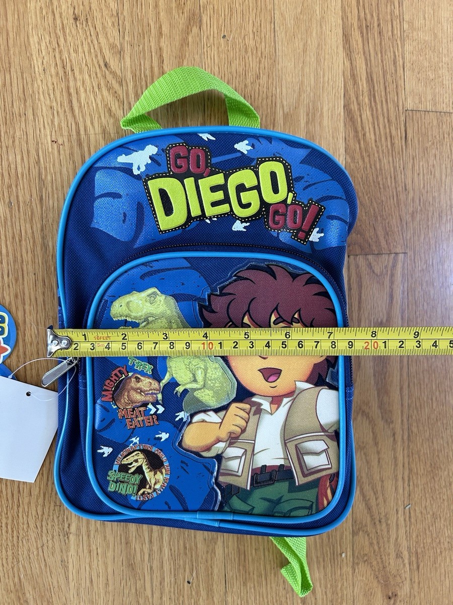 Rare Go Diego Go Nickelodeon  Small Rolling Backpack. Dinosaur Dora Small Rolling Backpack - - Dinosaur New School Book Bag  main image 2