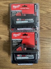 2 Pack Milwaukee 48-11-1865 M18 18-Volt High Output 6.0 Ah Battery New Batteries