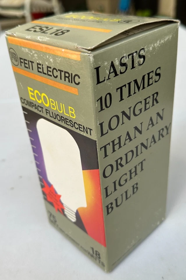Feit Electric ESL18 75Watt Compact Fluorescent Table Lamp Light Bulb 18W ECOBulb - Image 3 of 4