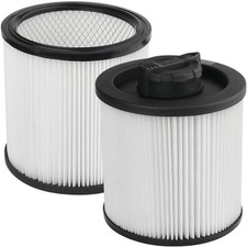 2 Pack DXVC6910 Cartridge Filter Replacement for DeWalt Vacuum Cleaner DXV10SA
