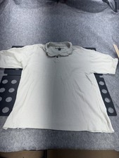 Tommy Bahama Polo Shirt Men's Vintage Cream M Silk Cotton Blend