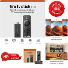 Stick HD Streaming Device: Alexa Remote, Free Live TV, and Smart Home Control