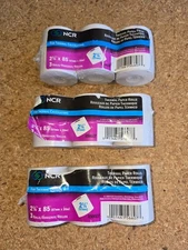 3 NCR Thermal Electronic Calculator Rolls 2 1/4in. x 85ft. White Pack of 3 Paper