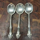 English Gadroon by Gorham Sterling Silver Single Cream Soup Spoon 6.25" Set Of 3