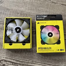 2 Corsair iCUE SP120 RGB ELITE 8 LED Series Case Fan Black CO-9050108-WW 
