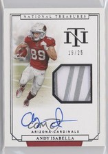2019 National Treasures Rookie Gloves Signatures 19/25 Andy Isabella Auto n1u