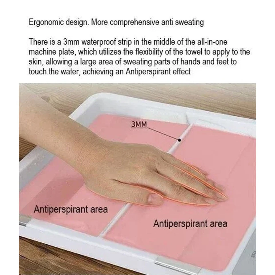NEW Hyperhidrosis Machine Iontophoresis Against Sweating Sweaty Hands Feet - Image 4 of 4