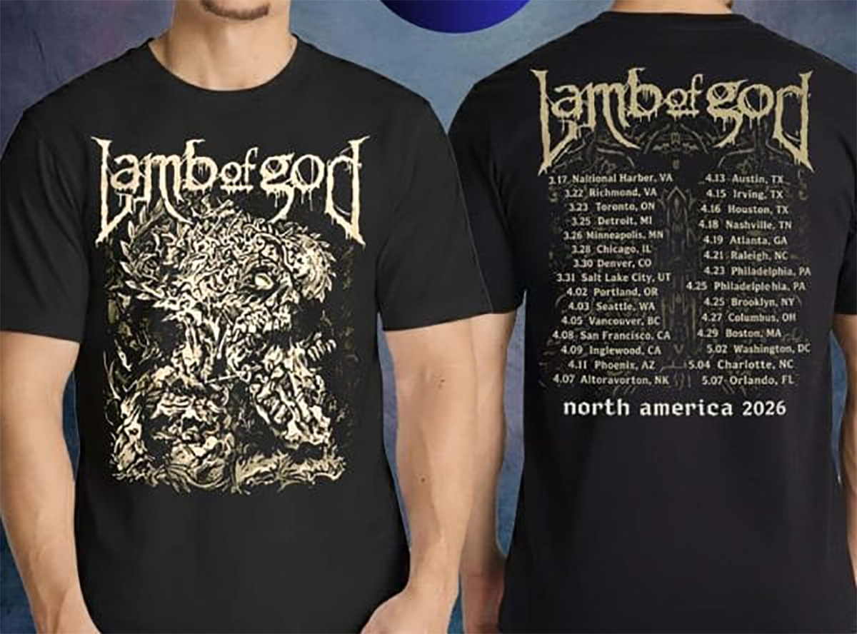 Lamb Of God North America Tour 2026 Tour Dates Two Sided Unisex T