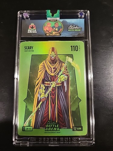 2026 Bo Jackson Battle Arena Scary Green Battlefoil Glow #GBF-113 Terry McLaurin
