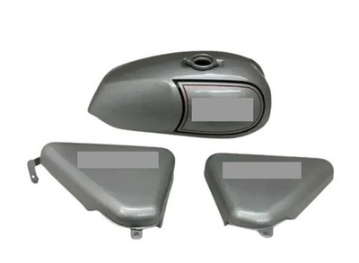 Norton Commando Roadster Silber Lackierter Benzintank + 850 Seitenverkleidung