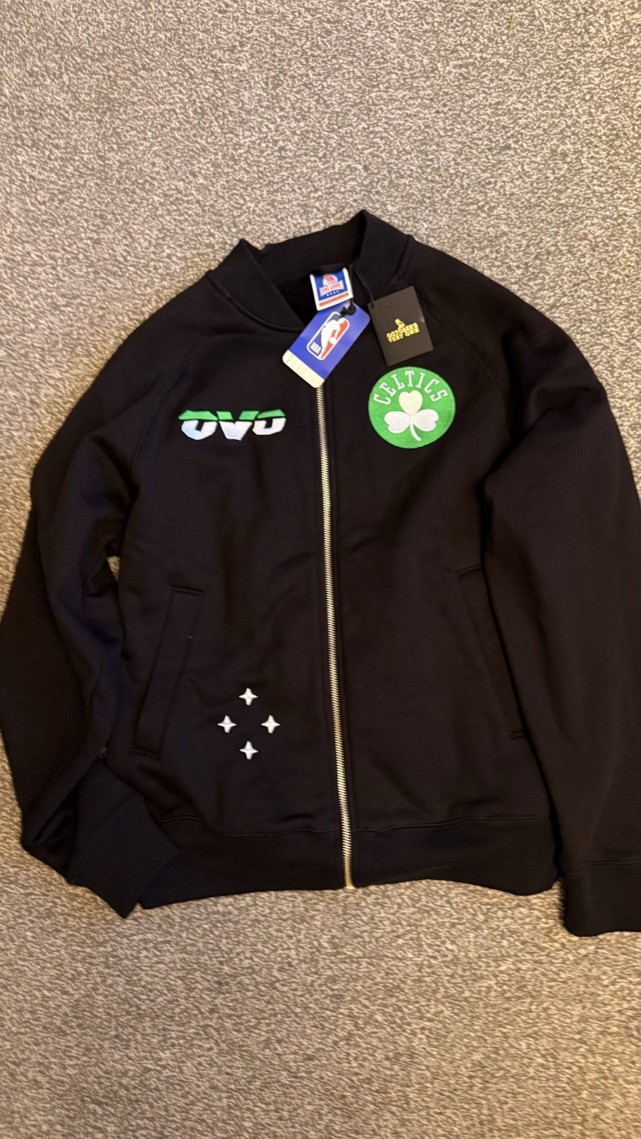 NBA Boston Celtics X OVO Fleece Zip Jacket - Mens image 5