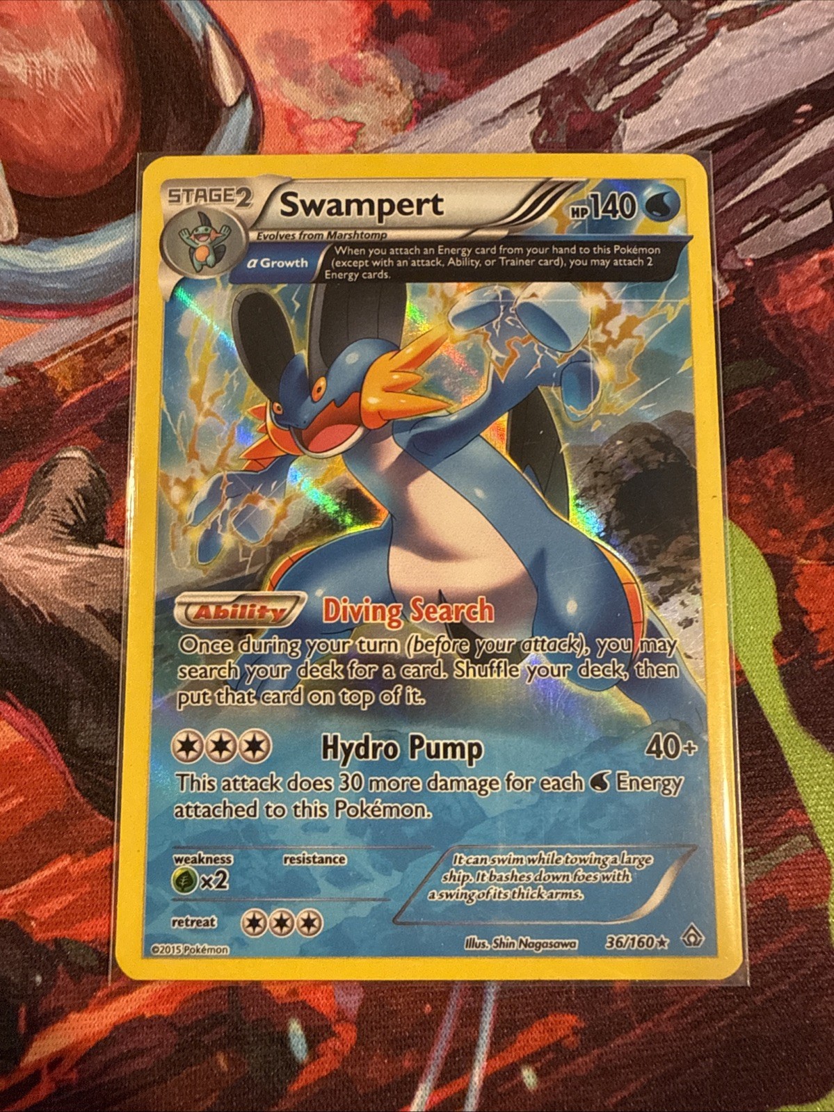 Swampert (Alpha) 36/160 XY - Primal Clash Holo
