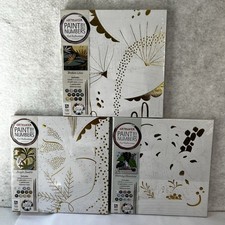 ArtMaker Paint By Numbers Pack of 3 Paintbrushes Paint Pots for Beginners