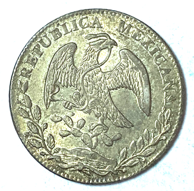 1877 Go FR Mexico Second Republic 8 Reales KM# 377.8 | eBay