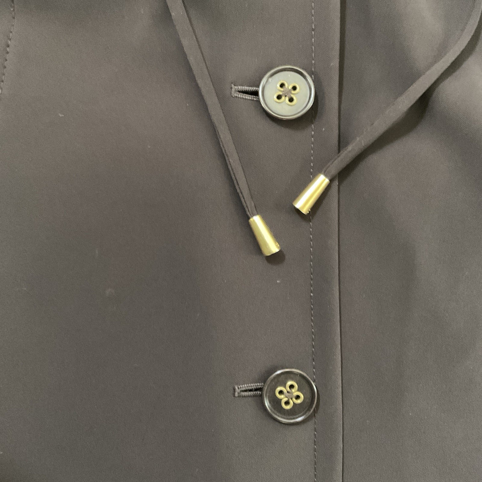 St John Brown Drawstring Collar Utility Jacket Lo… - image 5