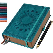 Journal Notebook for Women/Men, Daily for Classic Lined Writing,360 Pages Leathe